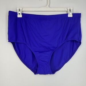 Swimsuits for All Shore Club Womens Size 22 Swim Bottoms Briefs Purple Lined